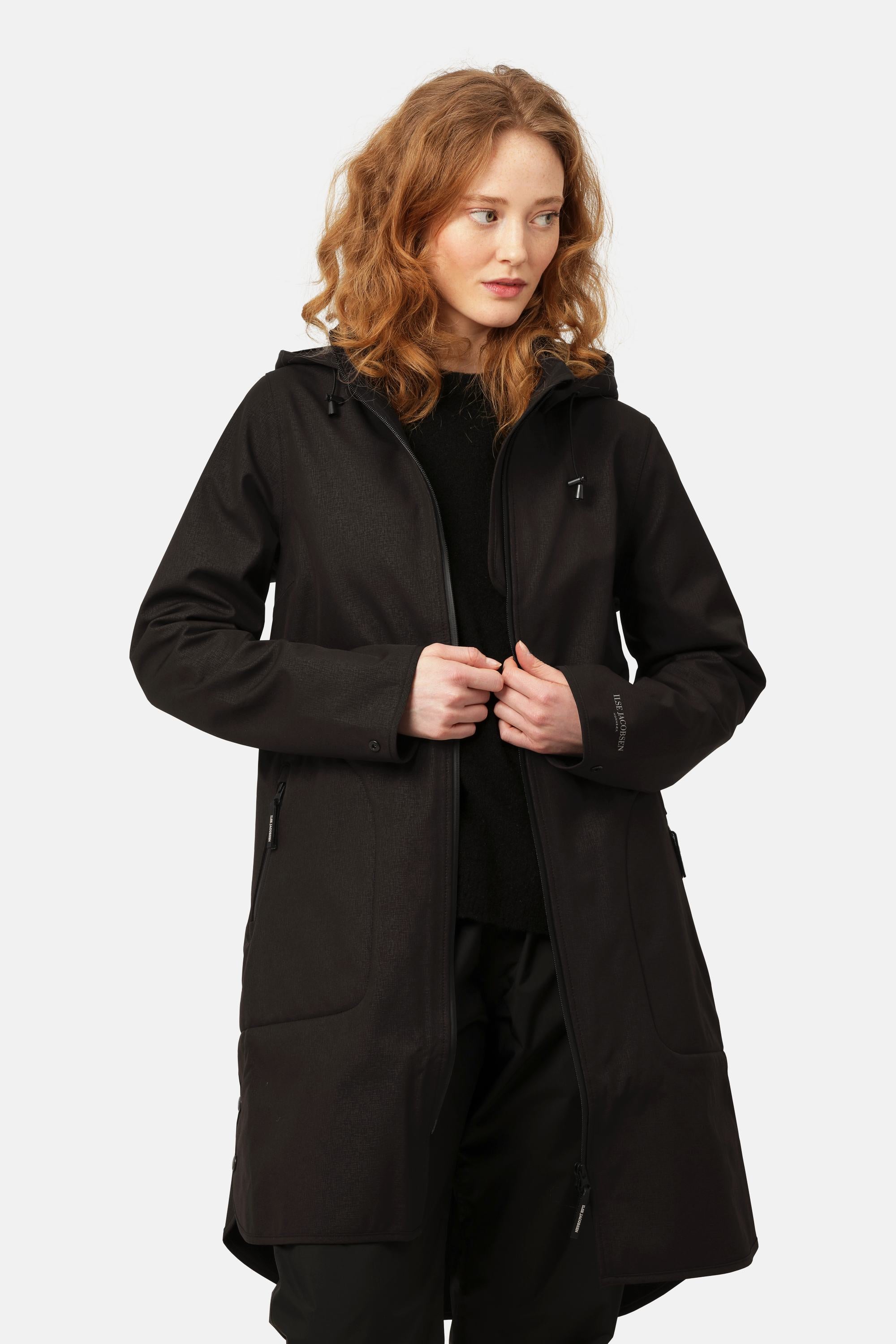 Softshell Regnjacka A-linje - Black